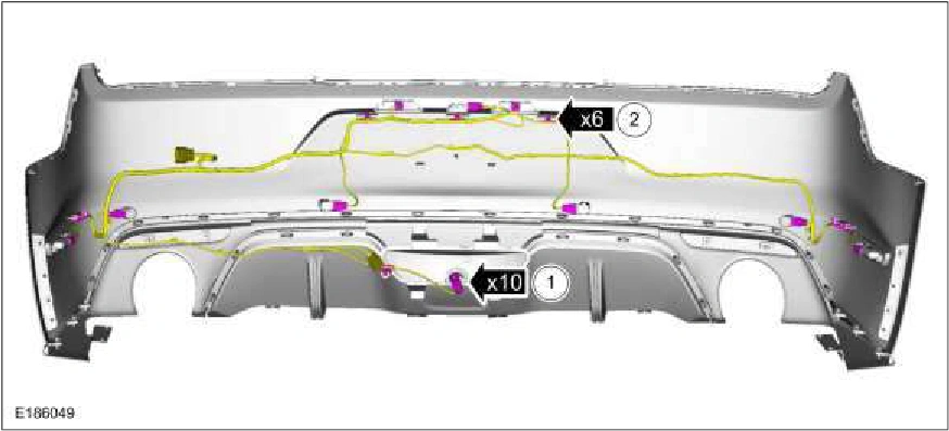 Rear Bumper Cover — original illustration 1, reference 1705
