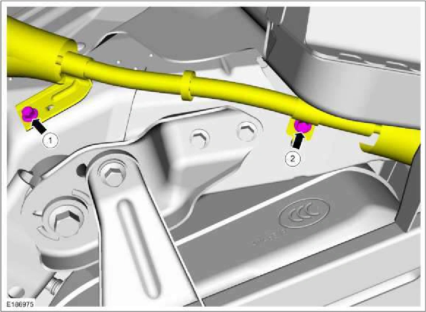 Parking Brake Cable RH — original illustration 1, reference 2889