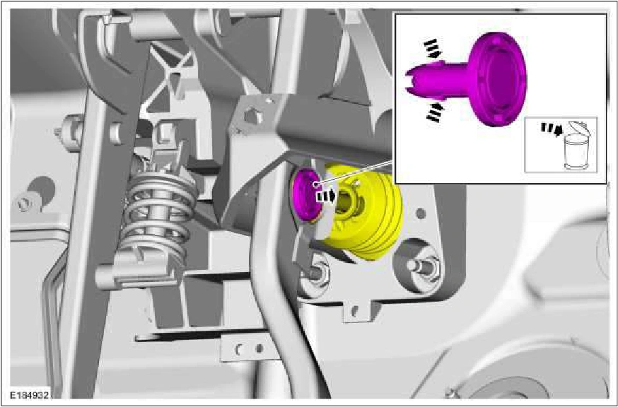 Brake Pedal and Bracket - 6-Speed Manual Transmission - 3160/6-Speed Manual Transmission - MT82 — original illustration 1, reference 2907