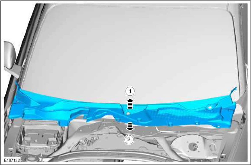 Cowl Panel Grille — original illustration 2, reference 802