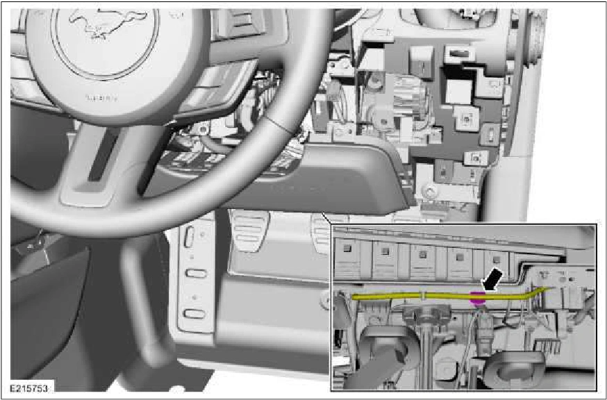 Driver Knee Airbag — original illustration 2, reference 2132