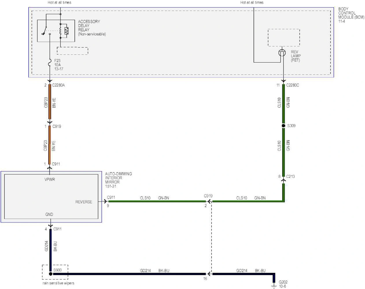 Wiring — original illustration 1, reference 6516
