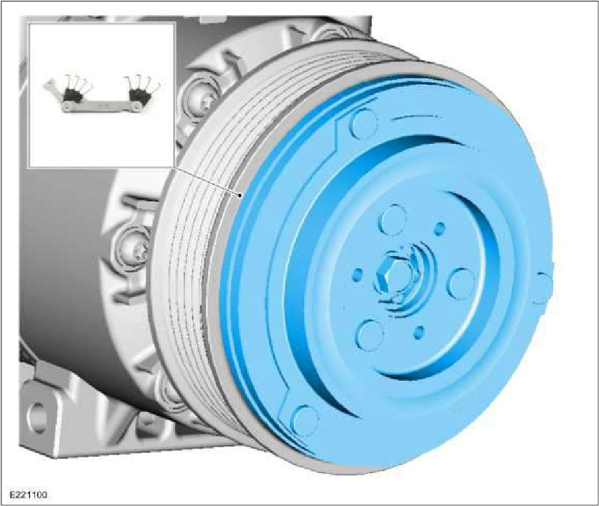 Air Conditioning (A/C) Clutch and Air Conditioning (A/C) Clutch Field Coil — original illustration 1, reference 3593