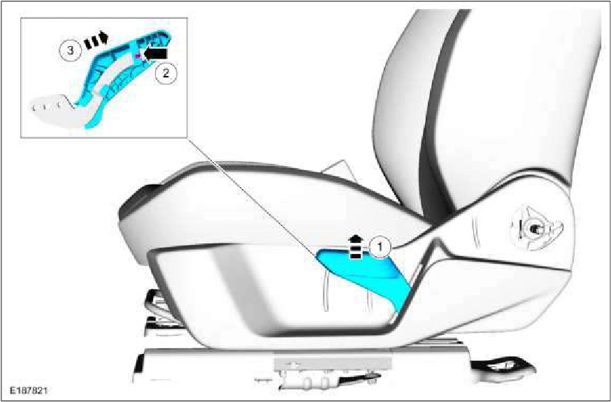 Front Seat Cushion Cover — original illustration 1, reference 1157