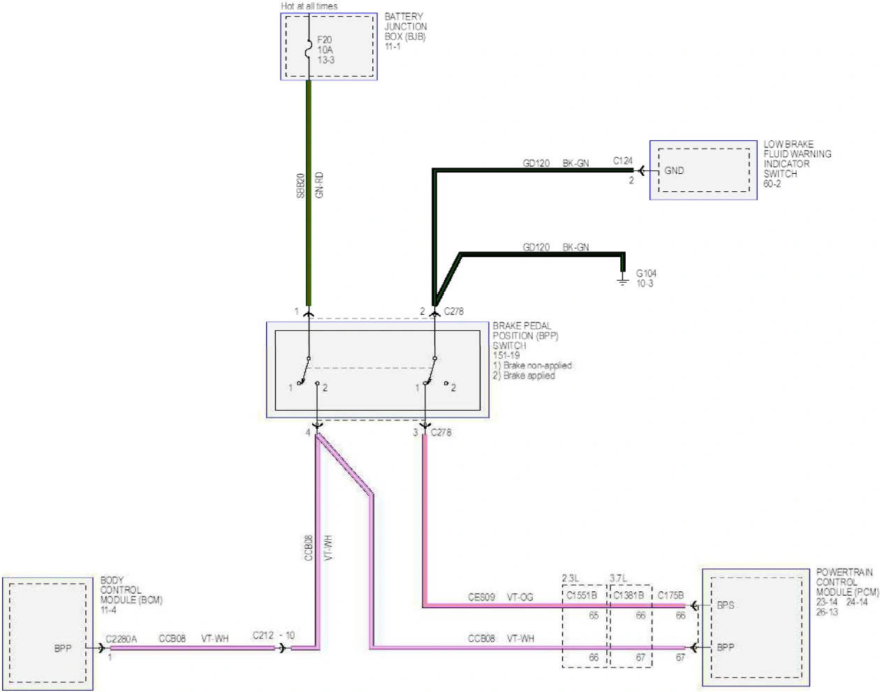 Wiring — original illustration 1, reference 6373