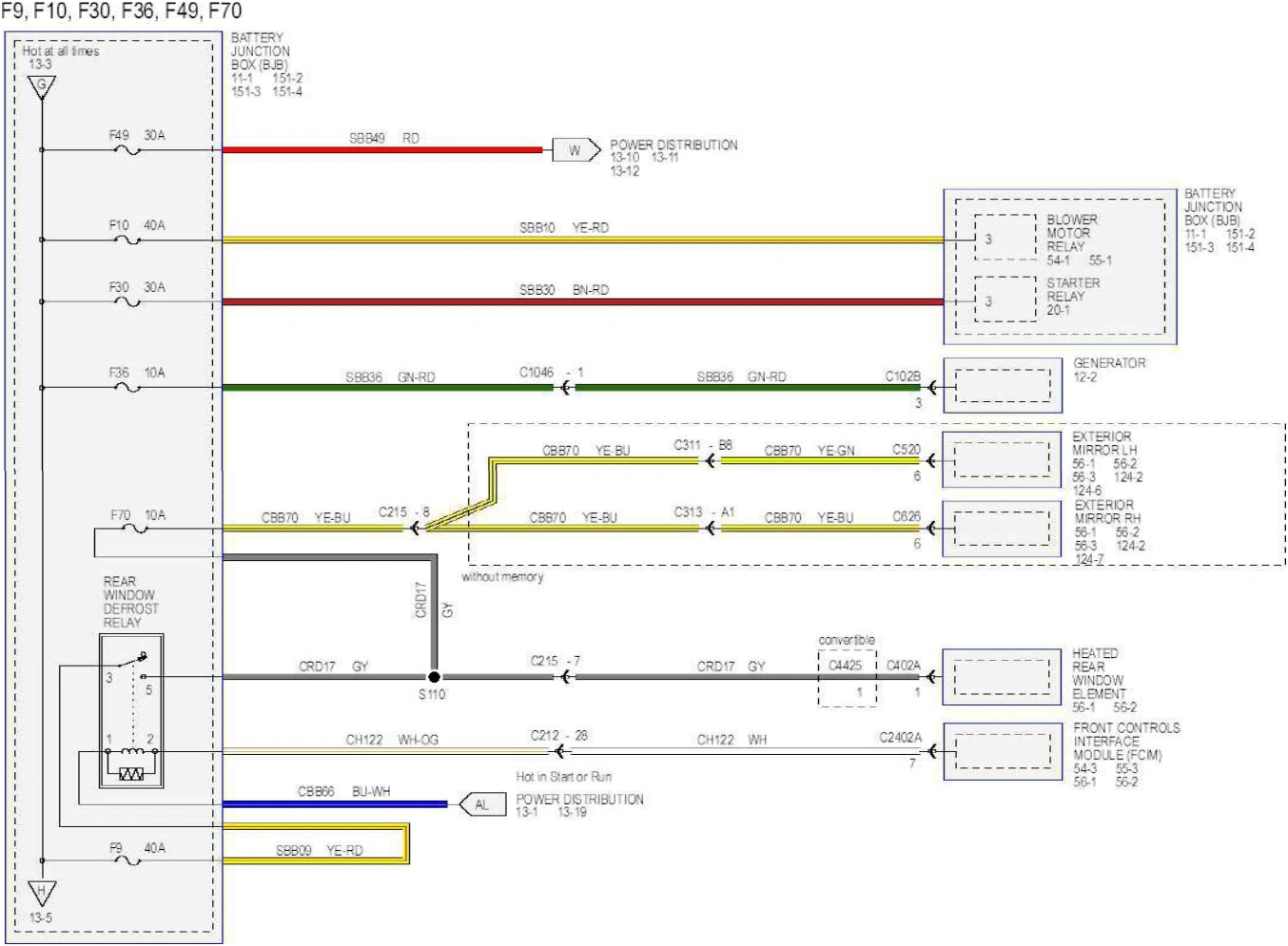 Wiring — original illustration 1, reference 6260