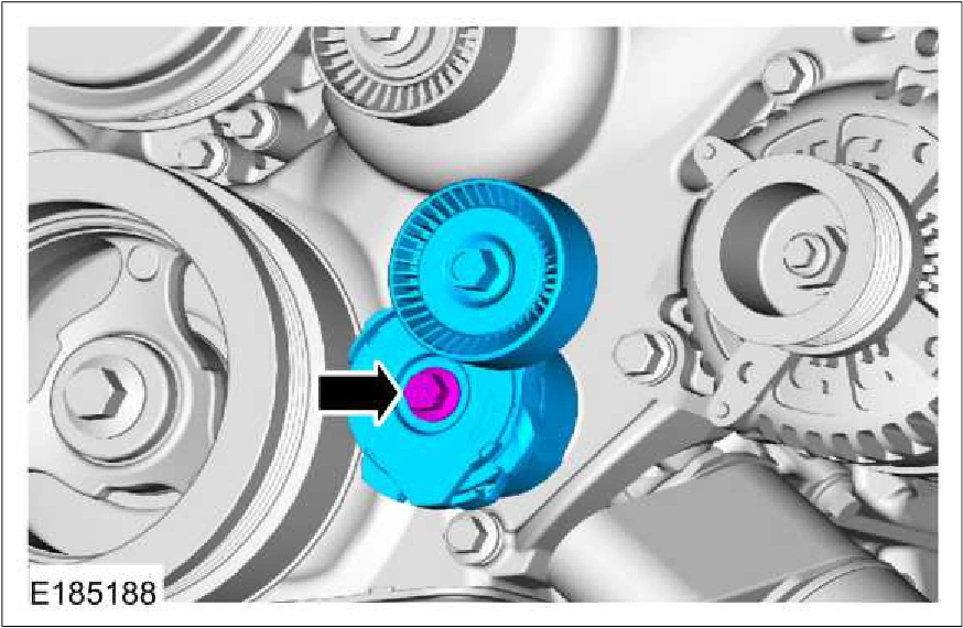 303-05C Accessory Drive - 5.0L — original illustration 1, reference 662