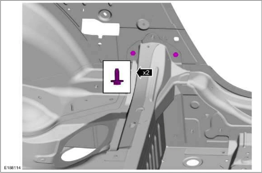 B-Pillar and Reinforcement - Convertible — original illustration 2, reference 2310