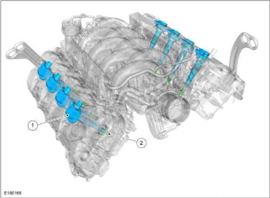 303-07C Engine Ignition - 5.0L — original illustration 1, reference 691