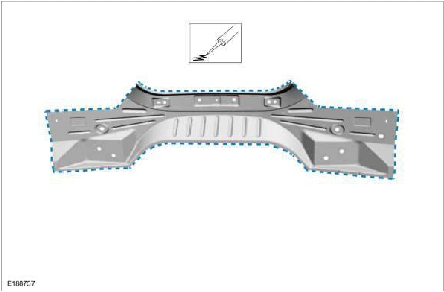 Back Panel and Reinforcement — original illustration 1, reference 2340