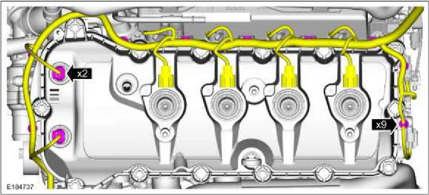 Valve Cover LH — original illustration 2, reference 358