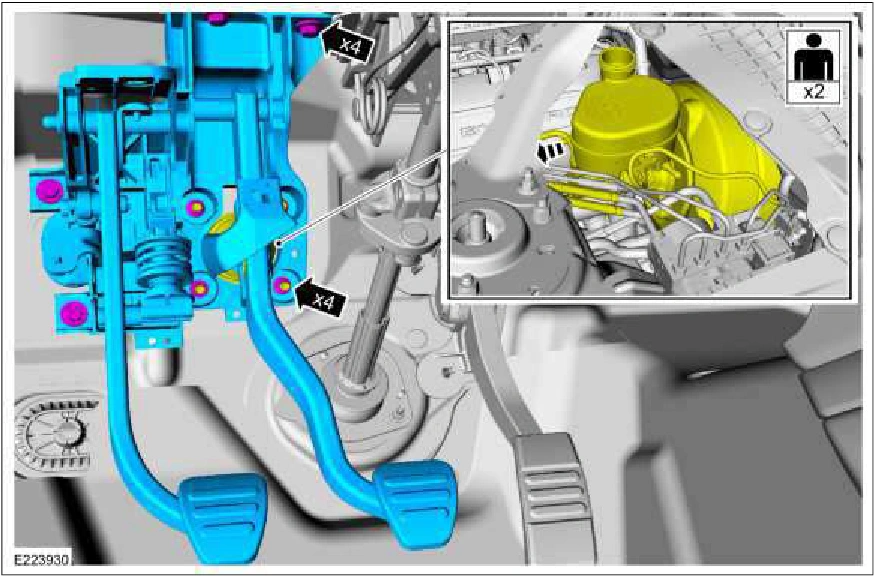Brake Pedal and Bracket - 6-Speed Manual Transmission - 3160/6-Speed Manual Transmission - MT82 — original illustration 2, reference 2907
