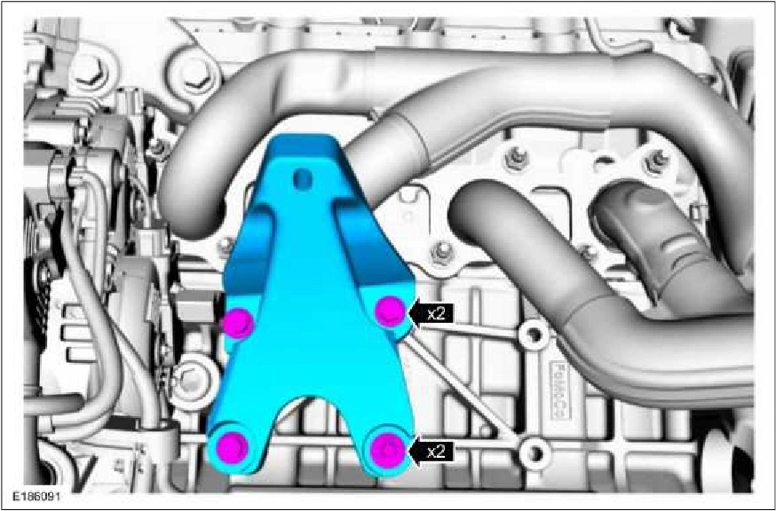 309-00C Exhaust System - 5.0L — original illustration 1, reference 3187