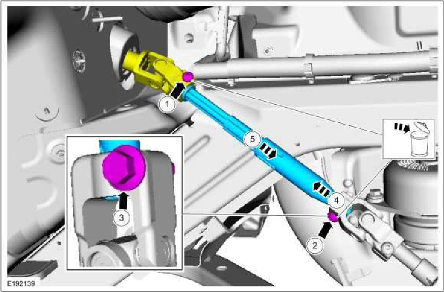 Steering Column Lower Shaft — original illustration 1, reference 3366