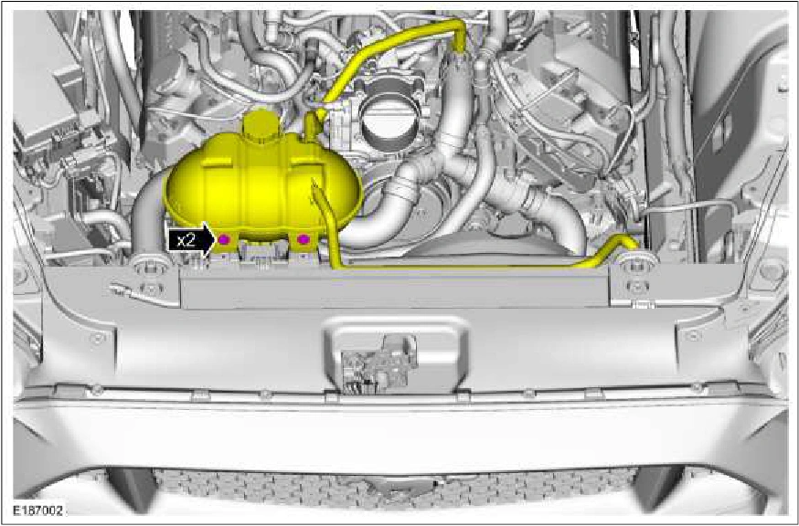 303-01C Engine Cooling - 5.0L — original illustration 1, reference 613