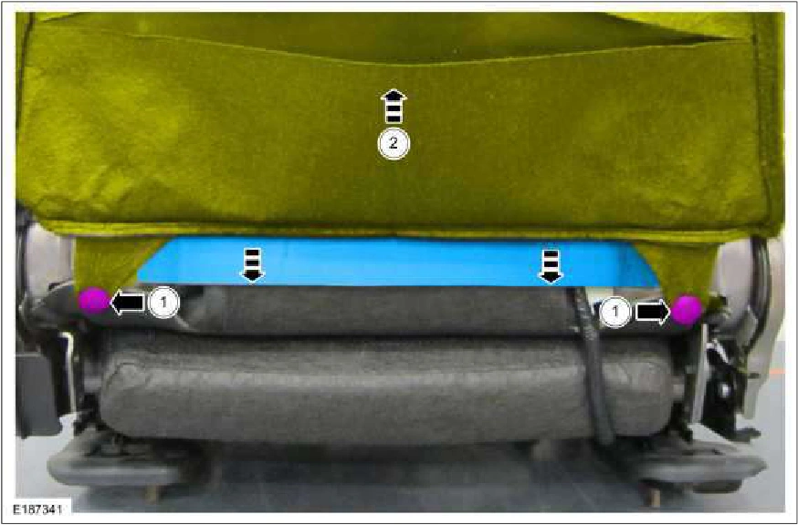 Front Seat Backrest Cover — original illustration 2, reference 1128