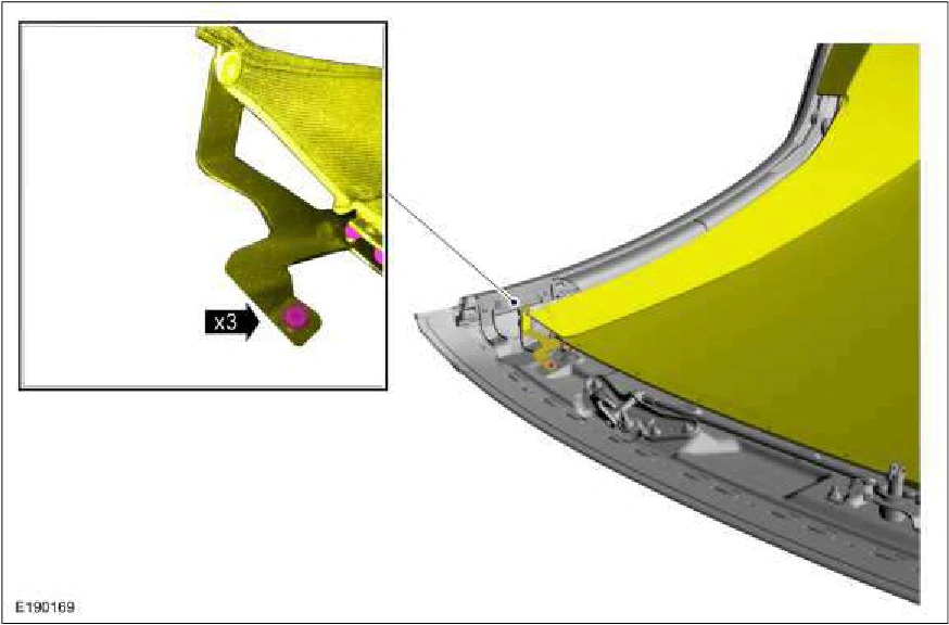 Convertible Top Tension Cable — original illustration 1, reference 1634