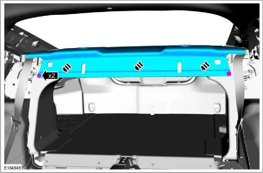 Parcel Shelf - Coupe — original illustration 2, reference 875