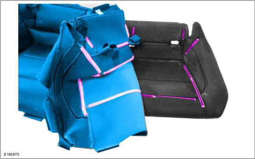 Rear Seat Cushion Cover — original illustration 1, reference 1196