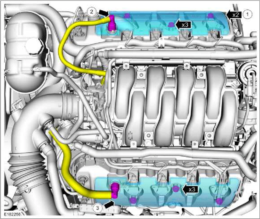 303-07C Engine Ignition - 5.0L — original illustration 1, reference 698