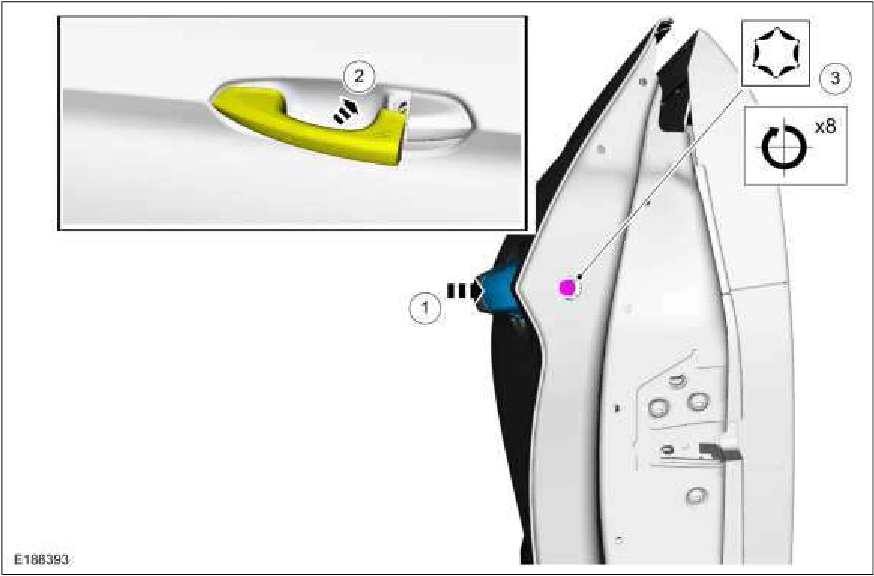 Exterior Front Door Handle — original illustration 1, reference 1435
