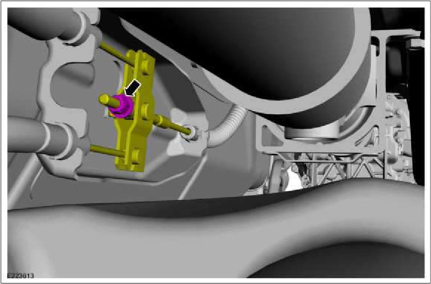 Parking Brake Cable Adjustment - Vehicles With: SVT Performance Package — original illustration 1, reference 2873