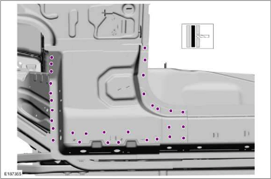 A-Pillar Outer Panel Section and Reinforcement — original illustration 1, reference 2286