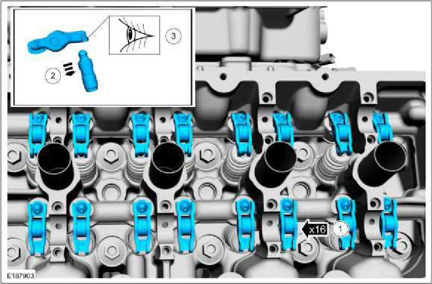 Camshaft LH — original illustration 1, reference 153