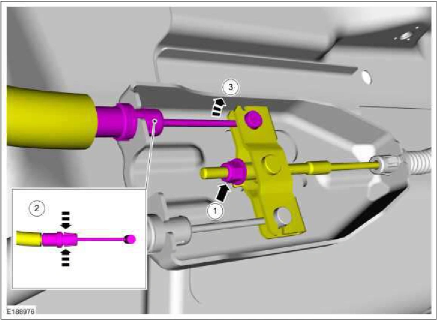 Parking Brake Cable LH - Vehicles With: SVT Performance Package — original illustration 1, reference 2883