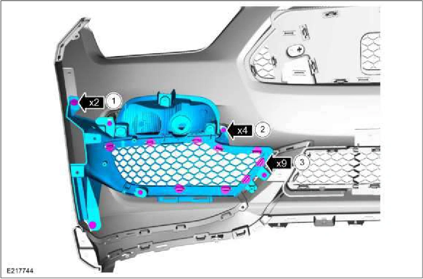 Front Bumper Cover - Vehicles With: SVT Performance Package — original illustration 2, reference 1699