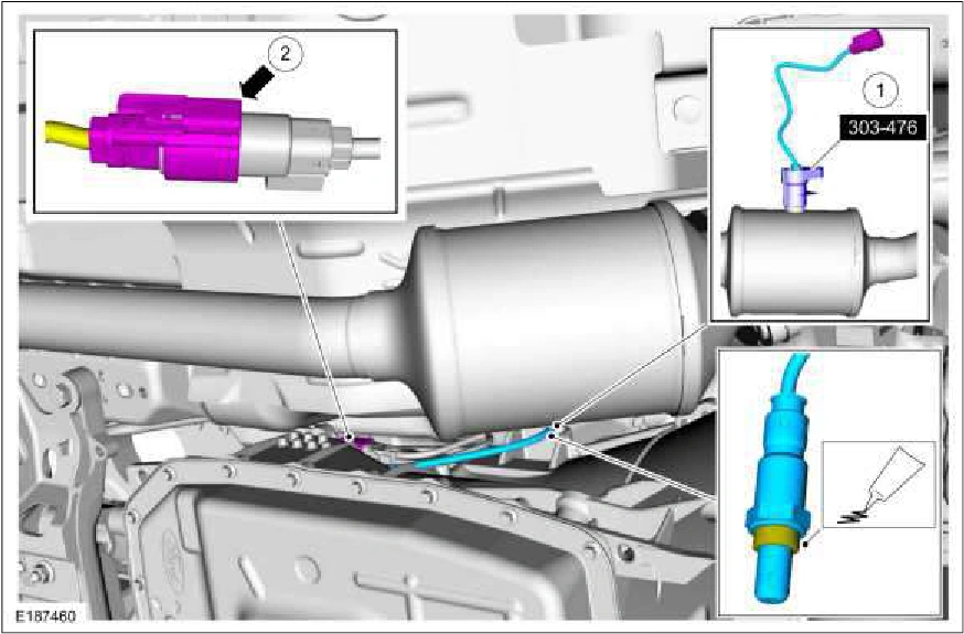 303-14C Electronic Engine Controls - 5.0L — original illustration 2, reference 760