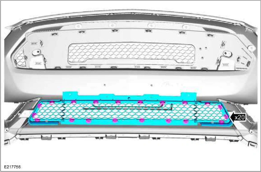 Front Bumper Cover - Vehicles With: SVT Performance Package — original illustration 2, reference 1700