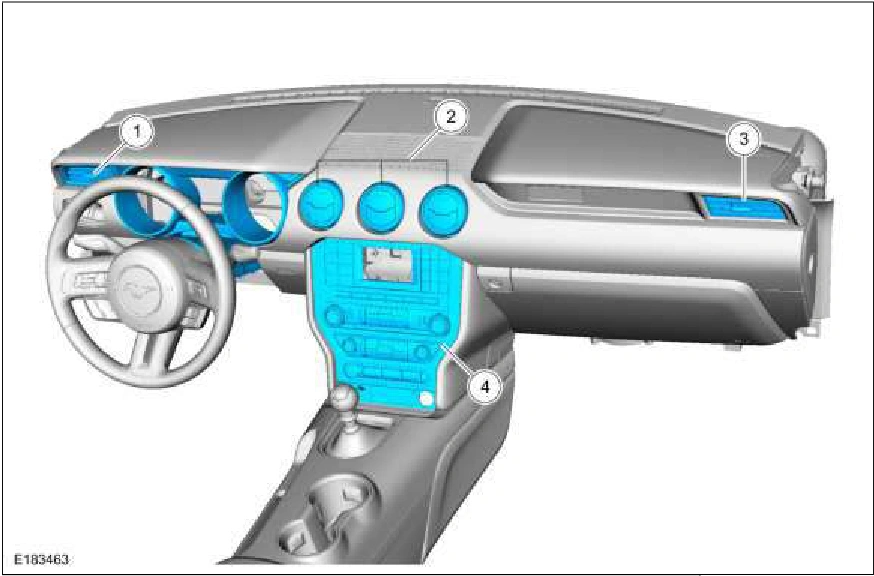 Climate Control System - Vehicles With: Electronic Manual Temperature Control (EMTC) - Component — original illustration 1, reference 3432