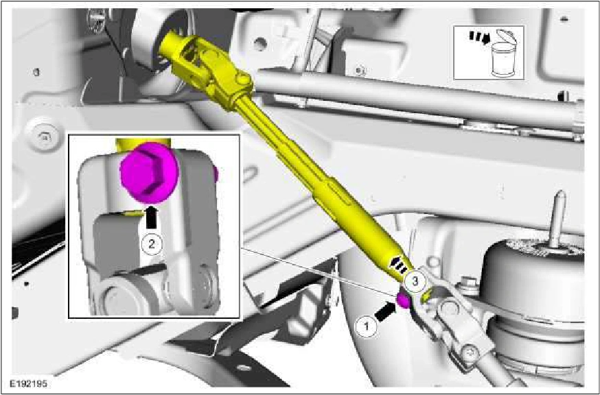 Steering Column Coupling — original illustration 1, reference 3376