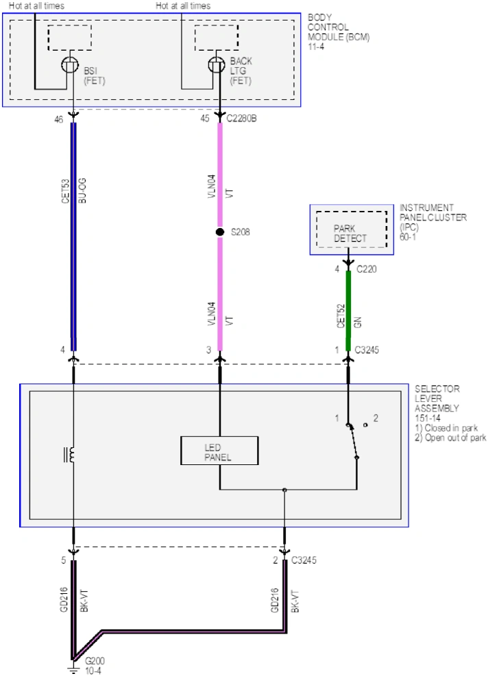 Wiring — original illustration 1, reference 6381