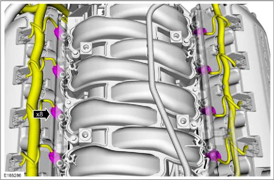 303-04C Fuel Charging and Controls - 5.0L — original illustration 2, reference 643