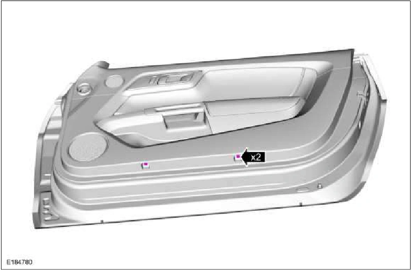Front Door Trim Panel — original illustration 2, reference 853