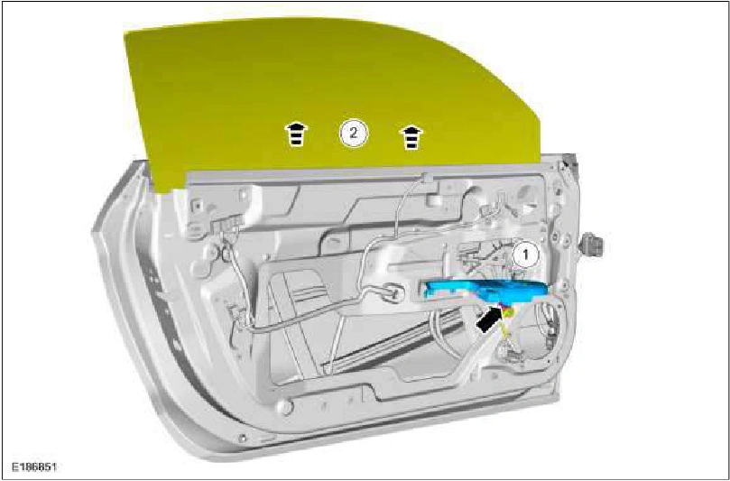 Door Window Glass Adjustment - Coupe — original illustration 1, reference 1247