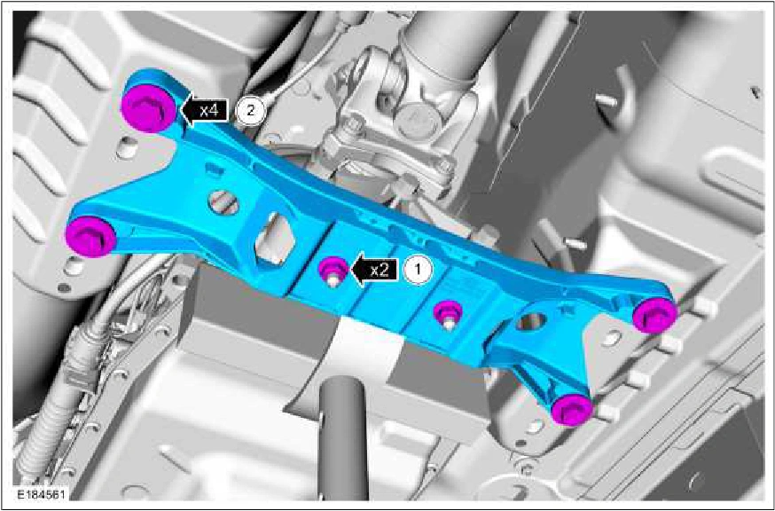 Transmission Support Crossmember — original illustration 1, reference 2397