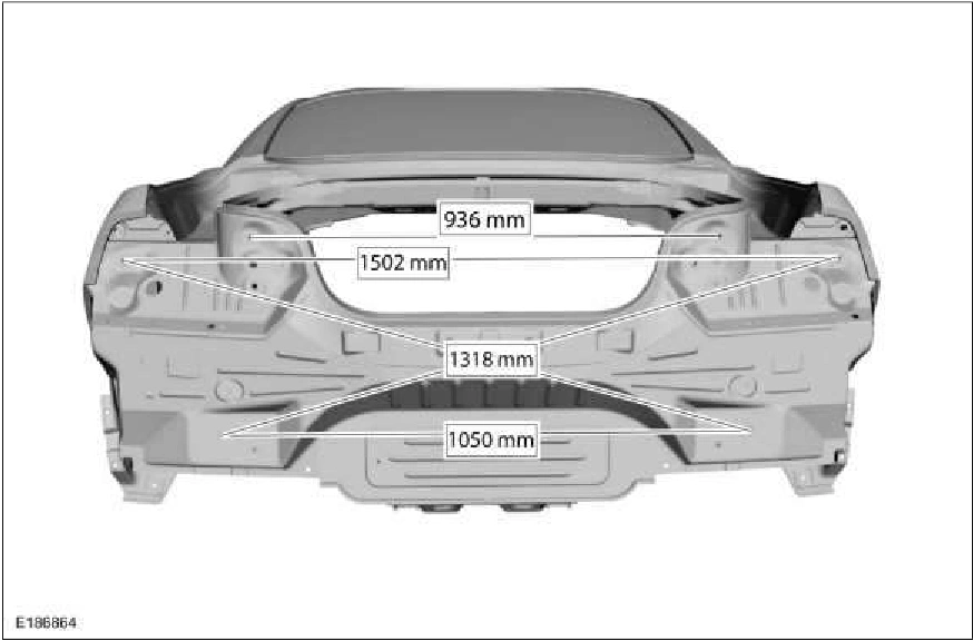 501-26 Body Repairs - Vehicle Specific Information and Tolerance — original illustration 2, reference 2218