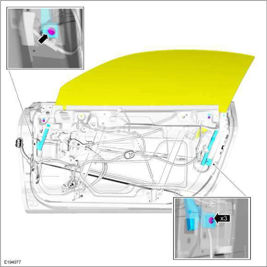 Door Window Glass Adjustment - Convertible — original illustration 1, reference 1267
