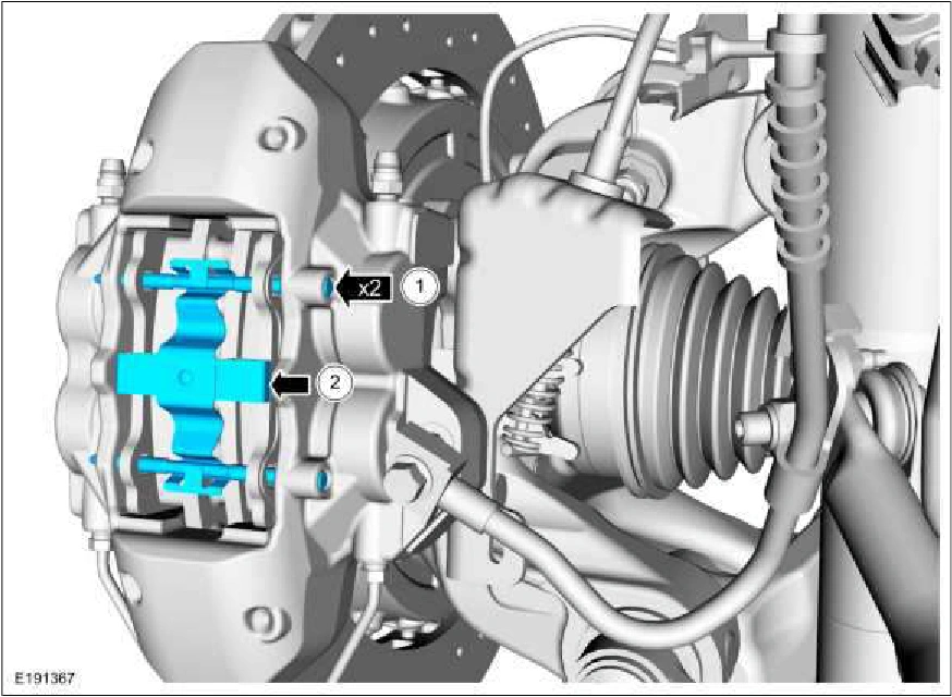 Brake Pads - Vehicles With: SVT Performance Package — original illustration 1, reference 2859