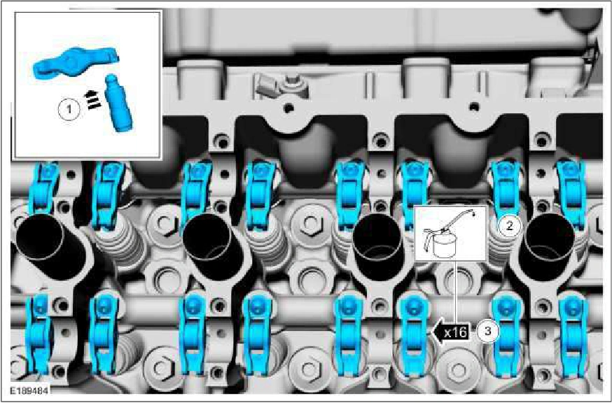 Camshaft RH — original illustration 2, reference 159