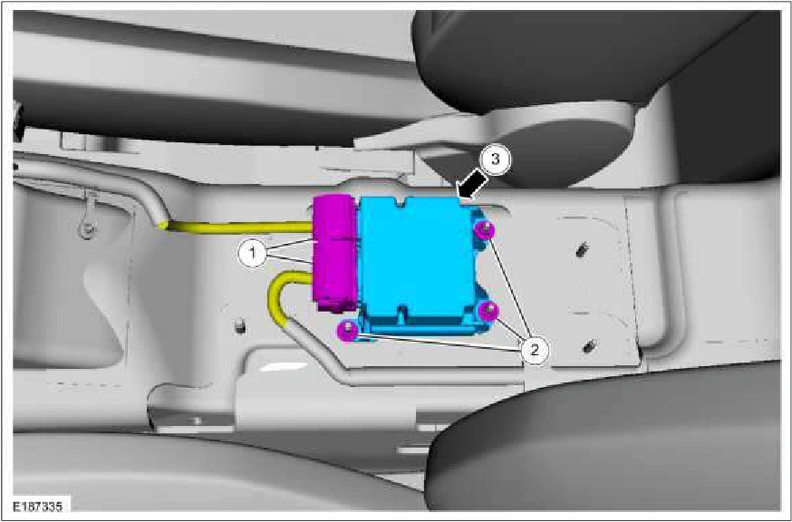 Restraints Control Module (RCM) — original illustration 1, reference 2159