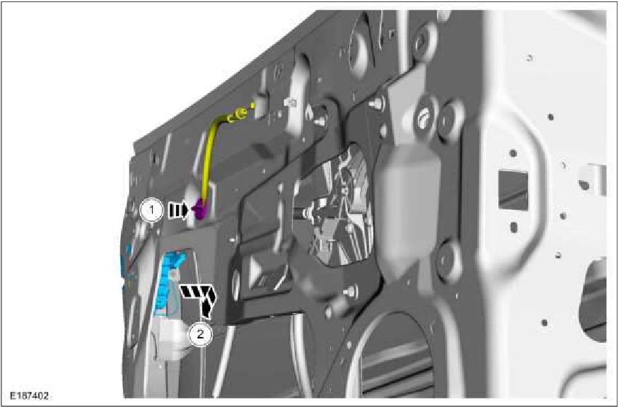Front Door Latch — original illustration 2, reference 1440