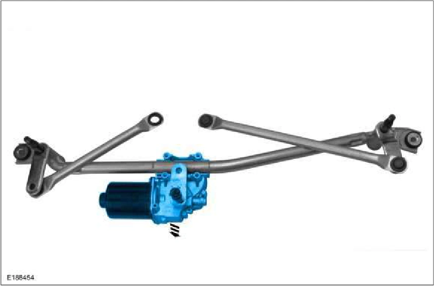 Windshield Wiper Motor - LHD — original illustration 2, reference 1518