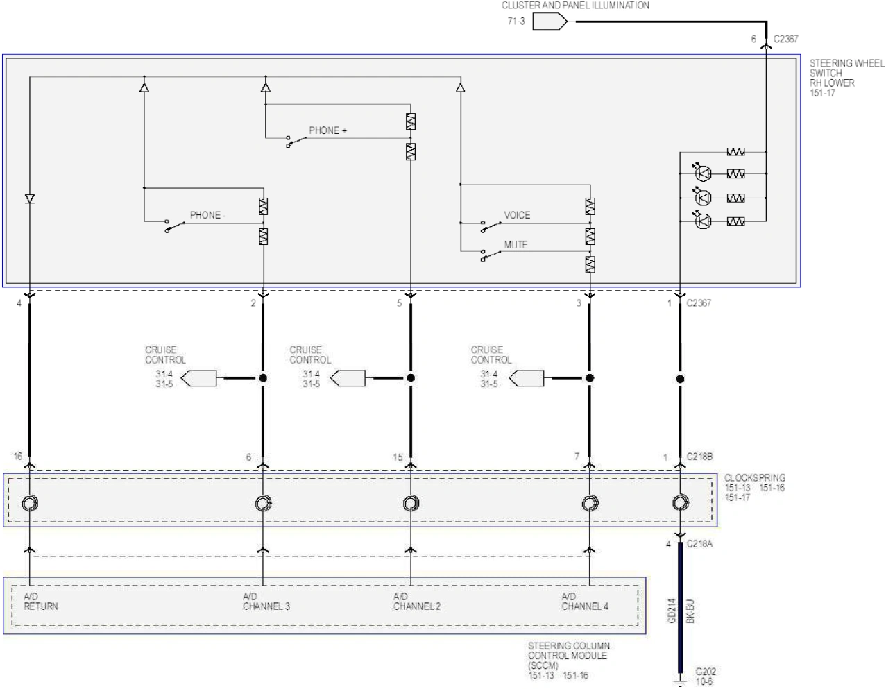 Wiring — original illustration 1, reference 6525