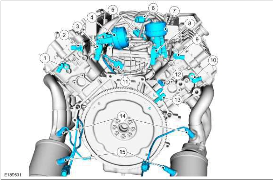 303-13C Evaporative Emissions - 5.0L — original illustration 1, reference 731