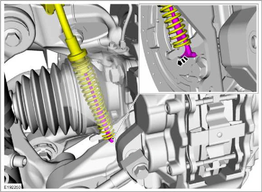 Parking Brake Cable RH - Vehicles With: SVT Performance Package — original illustration 2, reference 2893