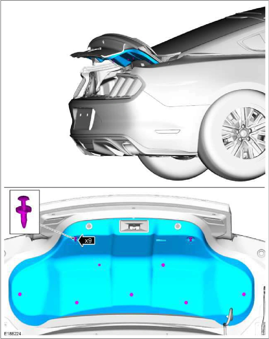 Luggage Compartment Lid — original illustration 1, reference 845